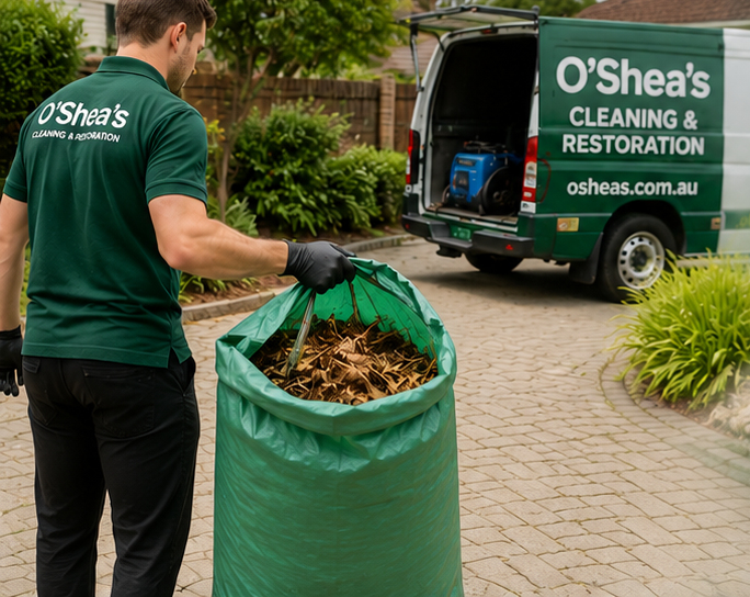 OSHEAS Gutters Debris Collection and Site Tidy-Up