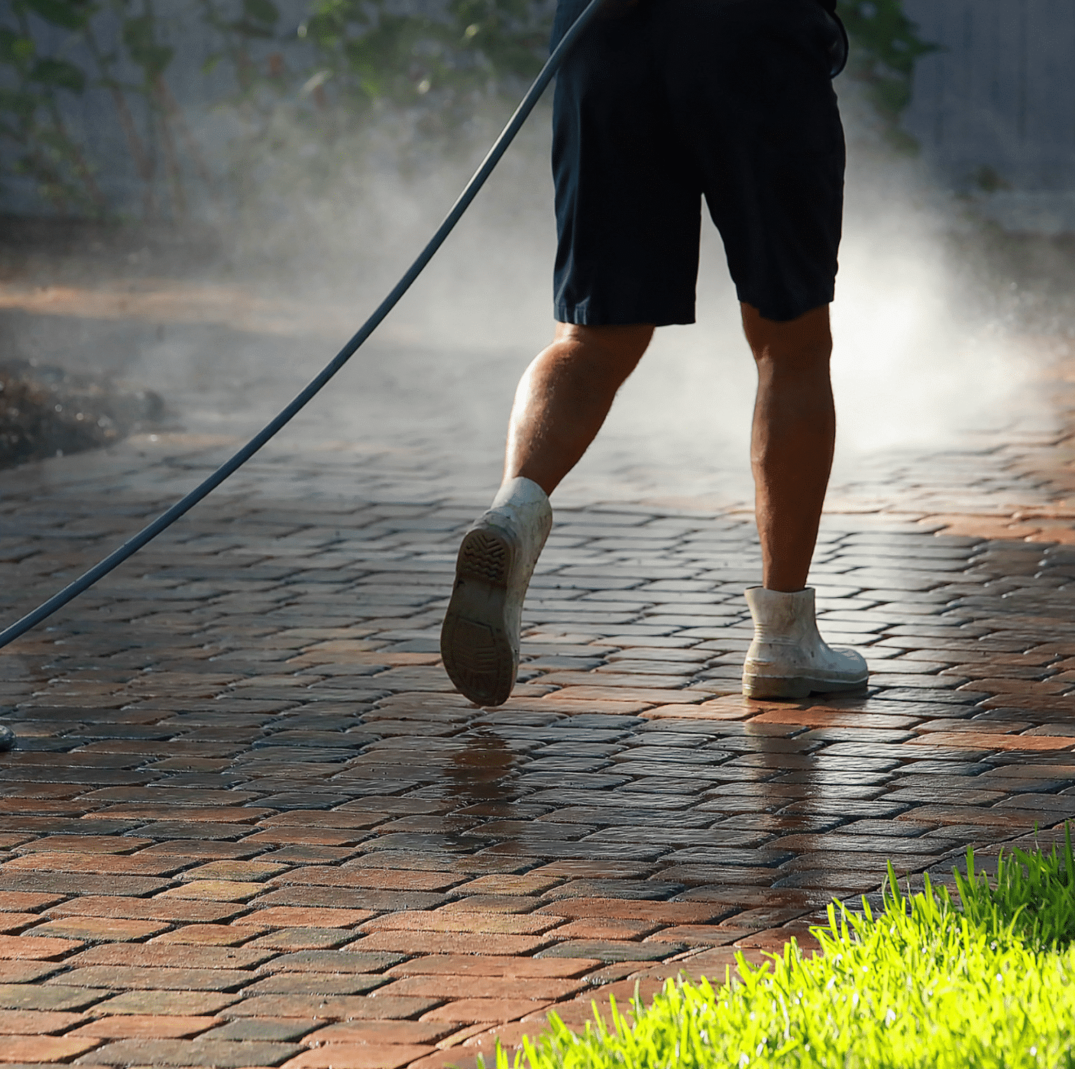 Paver and stone cleaning